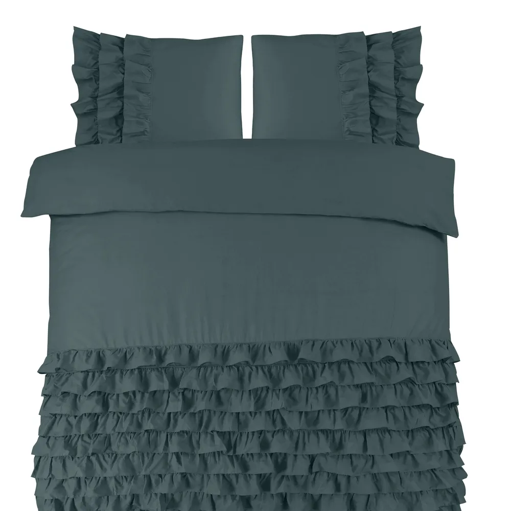 Duvet Cover Malachite Ruffles
