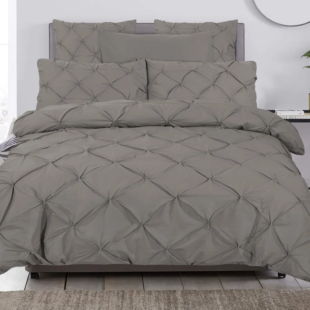 Duvet Cover Espresso Pintuck