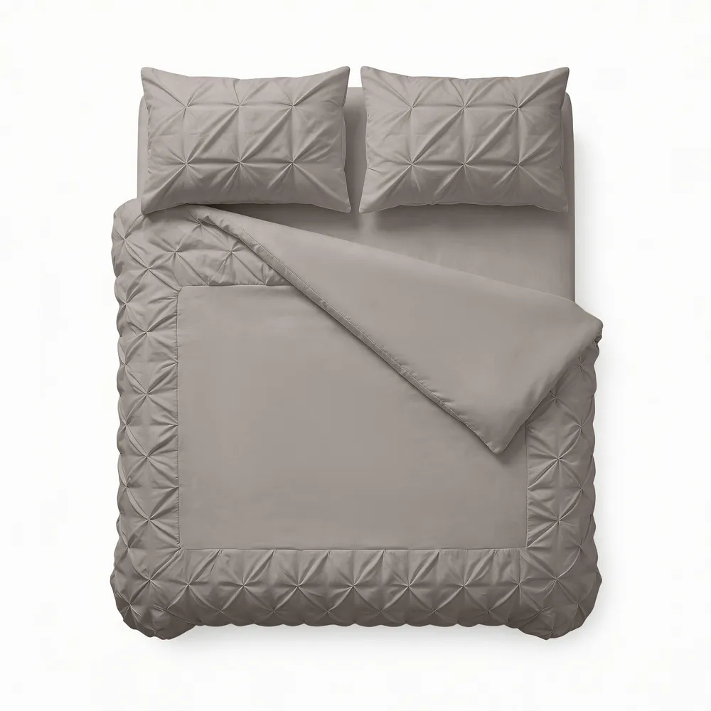 Duvet Cover Smoky Quartz Pintuck