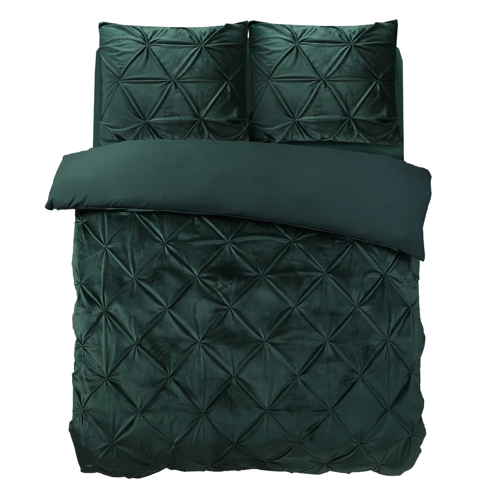 Duvet Cover Moss Pintuck