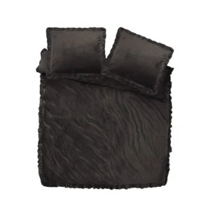 Duvet Cover Noir Ruffles