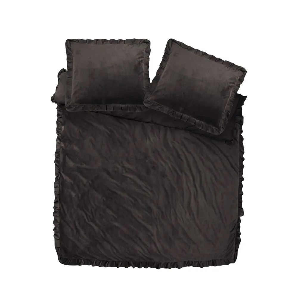 Duvet Cover Noir Ruffles