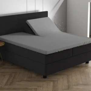 Dubbel Jersey Splittopper Hoeslaken Grijs