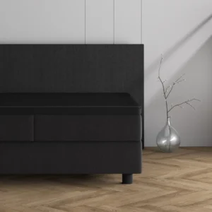 Dubbel Jersey Topper Hoeslaken Zwart