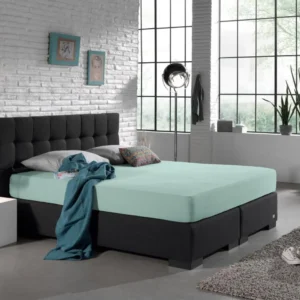 Dubbel Jersey Hoeslaken Pastel Blauw