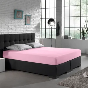 Dubbel Jersey Hoeslaken Roze