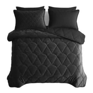 Lazy Dekbed Zwart Goud Velvet