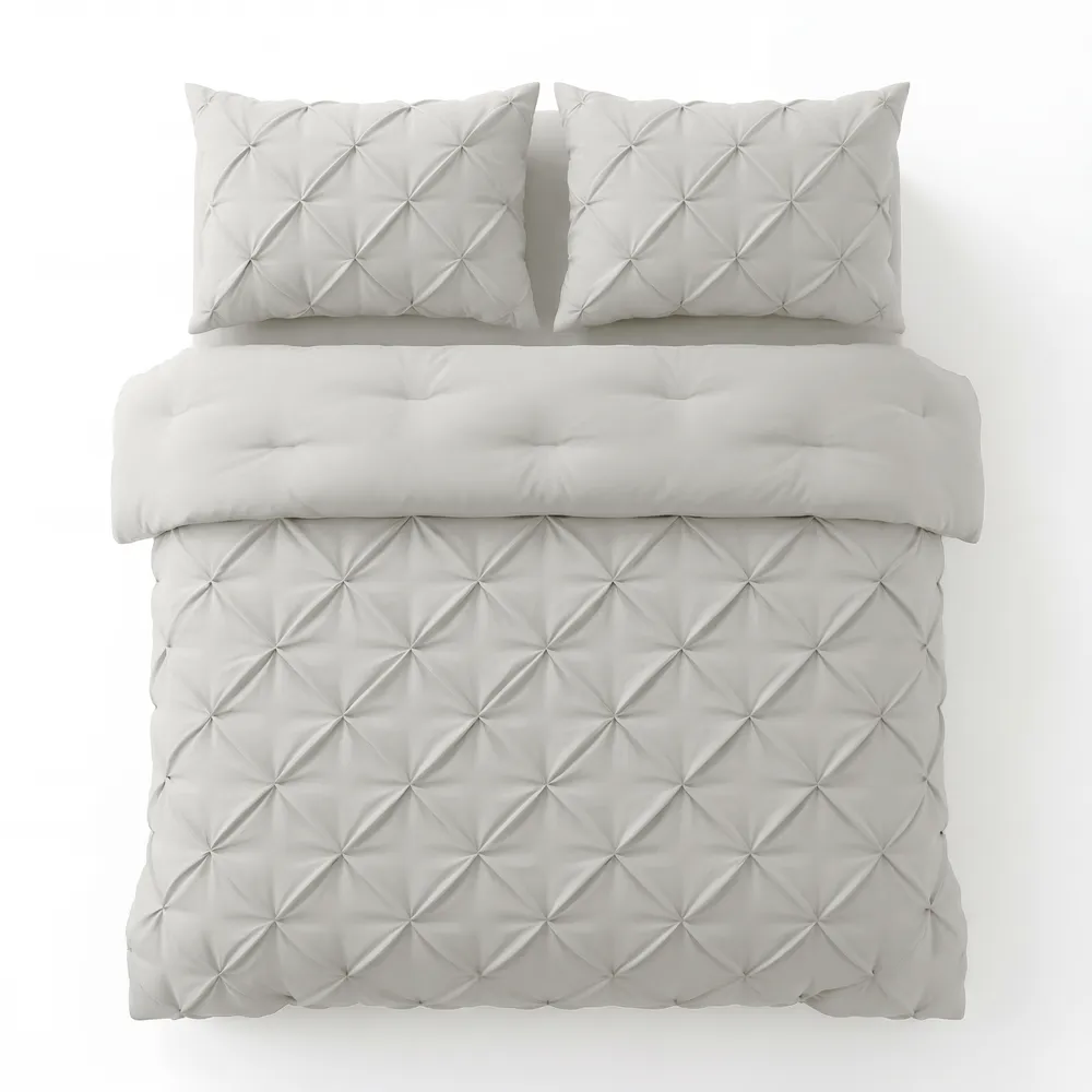 Lazy Dekbed Parelmoer Pintuck