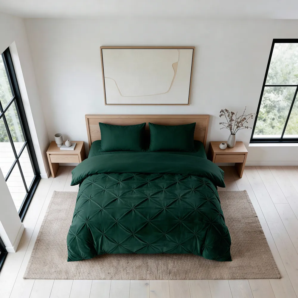 Lazy Dekbed Eucalyptus Pintuck